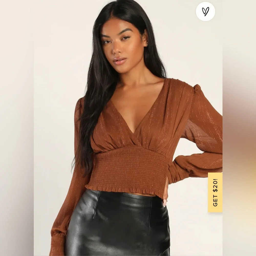 NWOT Lulu’s long sleeve top XS - Picture 1 of 5